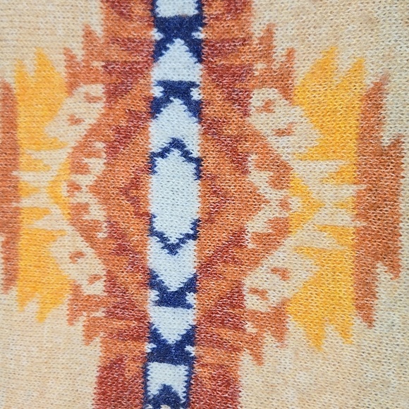 Lucky Brand Aztec Southwest Sweater Women’s Small Beige Multi - Picture 7 of 11